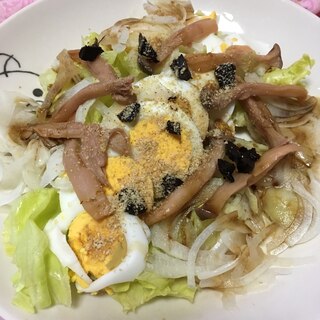 玉ねぎさっぱりサラダ黒にんにく醤油風味